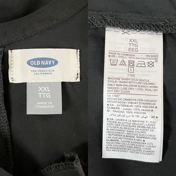 Old Navy Dress Black Sleeveless XXL Back Cutout New - Picture 7 of 11